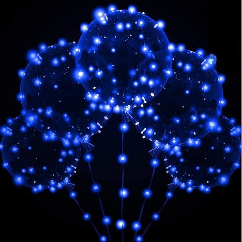 elegante Hochzeitsempfangsparty, LED-Ballon, leuchtende Party, Hochzeitsbedarf, Wohnheim-Partydekoration, transparente Seifenblasendekoration, Geburtstagshochzeit, LED-Ballons, Lichterketten, Image