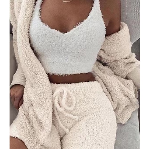 Karneval Einfarbig Nachtwäsche Pyjamas-Einteiler Kigurumi-Pyjamas Lässig / Sportlich Für Erwachsene Damen Karikatur Image