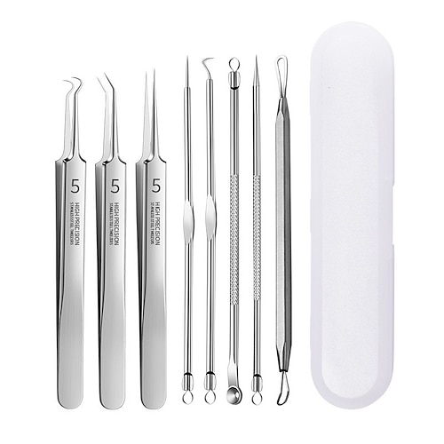 Deutsche ultrafeine Pickelpinzette zur Entfernung von Akne und Mitessern – Beauty-Tool in Salonqualität für die Gesichtsgesundheit und -pflege Image