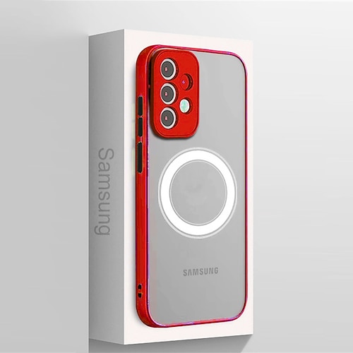 Handy Hülle Handyhüllen Für Samsung Galaxy S25 S24 S23 S23 FE S22 S21 Ultra Plus A55 5G A35 5G A25 A15 Mit Magsafe Vollschutz Stoßfest PC Image