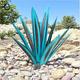 rustikale Tequila-Skulptur, DIY-Metall-Agavenpflanze, rustikale handbemalte Metall-Agave, Gartenhof-Kunstdekorationsstatue, Heimdekoration für Gartenpfähle, Gartenfiguren, Außenterrasse