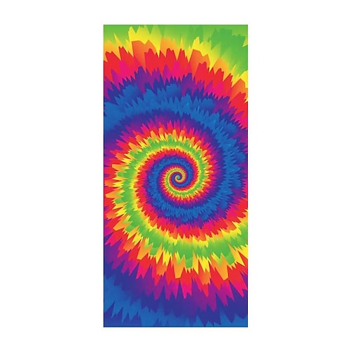 Batik-Strandtuch, sandfreie Hippie-Strandtücher in Übergröße, superweiches großes Badetuch, wasserabsorbierendes Badetuch für Männer, Frauen, Reisen, Schwimmen, Camp, 81,3 x 162,6 cm Image