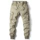 Herren Cargohose Cargohosen Cargohose Hose Hosen Kordelzug Elastische Taille Multi Pocket Feste Farbe Casual Täglich Freizeitskleidung Modisch Klassisch Olivgrün Grau Blau