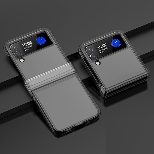 Handy Hülle Handyhüllen Für Samsung Galaxy Z Flip 7 Z Flip 5 Z Flip 4 Z Flip 3 Rückseite Stoßrahmen Eckenschutz Stoßfest Einfarbig Silikagel Image