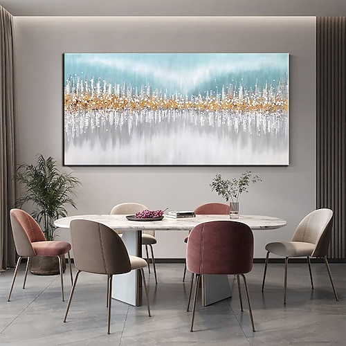 Hang-Ölgemälde Handgemalte Vertikal Abstrakt Landschaft Modern Ohne Innenrahmen (ohne Rahmen) Image