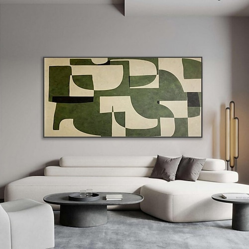 Hang-Ölgemälde Handgemalte Vertikal Abstrakt Landschaft Modern Ohne Innenrahmen (ohne Rahmen) Image