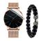 genf quarzuhr für männer stilvolle steampunk lässig analoge quarz armbanduhr mit armband set wasserdichte pu leder uhr