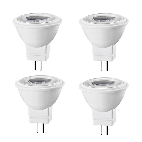 4 Stück MR11 GU4.0 Bi-Pin-LED-Glühbirne 3 W Strahler 300 lm für Landschaftslicht Einbaustrahler 30 W Halogen-Äquivalent AC/DC 12 V Image