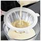 Ultrafeines Nylon-Mesh-Sieb für die Küche, Lebensmittel-Joghurt-Mesh-Sieb, Kunststoff-Mesh-Sieb mit Griff, Mini-Salzgarnelen-Trennnetz zum Filtern von Saft, Saft, Milch, Honig