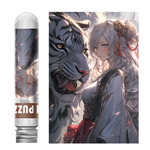 Mini Reagenzglas-Puzzle für Erwachsene 150 Stück Papier praktische Kinder-Puzzle-Spielzeuge Landschaftsdesign Kreativität Geburtstag Geschenk Weihnachtsgeschenk Image