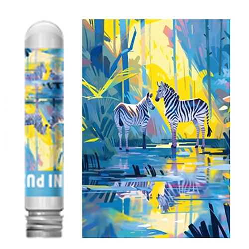 Mini Reagenzglas-Puzzle für Erwachsene 150 Stück Papier praktische Kinder-Puzzle-Spielzeuge Landschaftsdesign Kreativität Geburtstag Geschenk Weihnachtsgeschenk Image