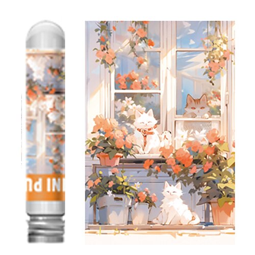 Mini Reagenzglas-Puzzle für Erwachsene 150 Stück Papier praktische Kinder-Puzzle-Spielzeuge Landschaftsdesign Kreativität Geburtstag Geschenk Weihnachtsgeschenk Image