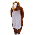 Erwachsene Kigurumi-Pyjamas Nachtwäsche Pferd Zeichen Pyjamas-Einteiler Flanell Cosplay Für Herren und Damen Karneval Tiernachtwäsche Karikatur