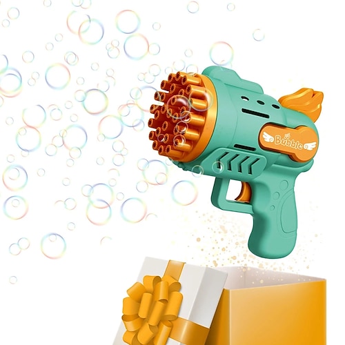 Rocket Bubble Gun 29 Loch automatische Seifenblasenmaschine Outdoor-Spielzeug für Kinder Geburtstagsgeschenke Hochzeit Party Sommer Jungen Geschenk Image
