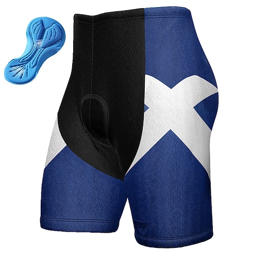 Herren Grafik Nationalflagge Fahrradhose Fahhrad Gepolsterte Shorts / Chamois Unterteile Mountainbike MTB Straßenradsport Sport Tag der Unabhängigkeit Amerikas 250. Jahrestag 3D-Polster Radfahren Image