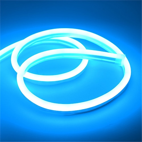 2M LED Neon Strip Außenlichter 12V Wasserdicht Für Zuhause Wohnzimmer Küche Garten Innenhof Dekorationsbeleuchtung Lampe Image