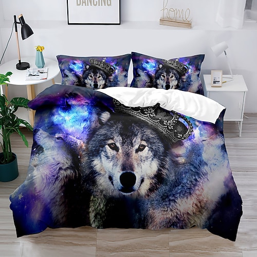 3D-Bettwäsche mit Marmordruck, Bettbezug, Bettwäsche-Sets, Bettdeckenbezug mit 1 bedruckter Bettbezug oder Bettdecke, 2 Kissenbezüge für Doppelbett/Queen/King Image