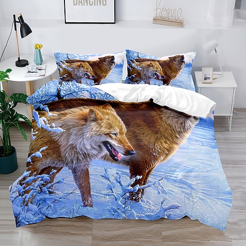 3D-Bettwäsche mit Marmordruck, Bettbezug, Bettwäsche-Sets, Bettdeckenbezug mit 1 bedruckter Bettbezug oder Bettdecke, 2 Kissenbezüge für Doppelbett/Queen/King Image