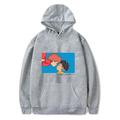 Ponyo auf der Klippe gedruckt Unisex Pullover lässig Hoodie für Männer und Frauen Sweatshirt ein schwarzes xl