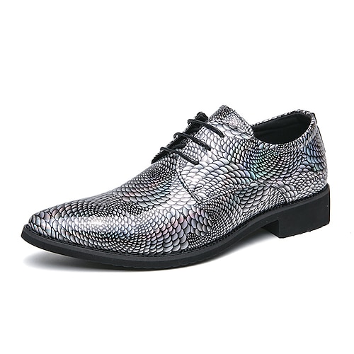 Herren Outdoor Bullock Schuhe Metallische Schuhe Wanderschuhe Brautkleider schlicht Täglich Leder Komfortabel Stiefeletten / Stiefeletten Halbschuhe Schwarz A Schwarz Braun Frühling Herbst