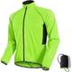 Nuckily Herren Fahrradjacke Radjacke Regenjacke Packbar Wasserdicht Windundurchlässig UV Schutz Fahhrad Jacke Windbreaker Windjacke MTB Mountain Rennrad Radfahren in der Stadt Schwarz Weiß Gelb