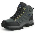 Herren Bergschuhe Wanderstiefel Windundurchlässig Federung Atmungsaktiv Komfortabel Wandern Klettern Runde Zehe EVA Gummi Leder Sommer Herbst Armeegrün Kaffee Grau