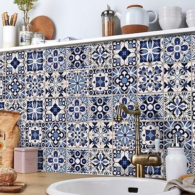 24/48 Stück wasserdichte, kreative, industrielle Stil-Küche, Badezimmer, Wohnzimmer, selbstklebende Wandaufkleber, wasserdichte Fliesenaufkleber Image