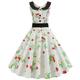 Polka Dots Kleider Retro Vintage 1950er Jahre Ballkleid Kleid Party Kostüm A-Linien Kleid Teekleid Rockabilly Damen Halloween Party / Abend Homecoming Kleid