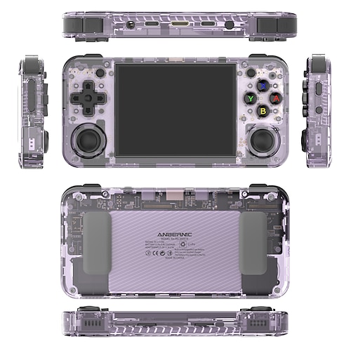 Anbernic RG35XX H Handheld-Spielekonsole, tragbarer Audio-Video-Player mit 3,5-Zoll-HD-Bildschirm, tragbare Retro-Spielekonsole mit Doppelwippe