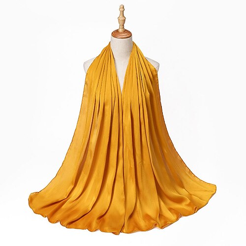 moslemischer schal gekräuselter schal frauen abaya solide hijab ramadan hijabs für frau abayas kleid turban sofortschal Image