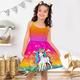 Mädchen' 3D Einhorn Cami-Kleid Rosa Ärmellos 3D-Druck Sommer Sport Natur Täglich Festtage Kuschelig Brautkleider schlicht Schön kinderkleidung 3-12 Jahre Casual kleid Trägerkleid Übers Knie