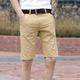 Herren Shorts Kurze Hosen Chino Bermuda Shorts Kleid-Shorts Bermudas Arbeitsshorts Tasche Glatt Kurz Outdoor Täglich Ausgehen 100% Baumwolle Strassenmode Stilvoll Khaki Grau