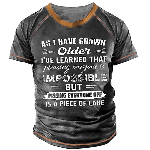 Männer Lustiges Grafik T-Shirt - Jeden Wütend Zu Machen Ist Ein Kinderspiel Sarkastisches Kurze Ärmel Lebensstil T-Shirt Image