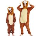 Kinder Erwachsene Kigurumi-Pyjamas Nachtwäsche Tarnfarben Dinosaurier Löwe Tier Pyjamas-Einteiler Kuschelig Flanell Cosplay Für Herren und Damen Jungen und Mädchen Weihnachten Tiernachtwäsche