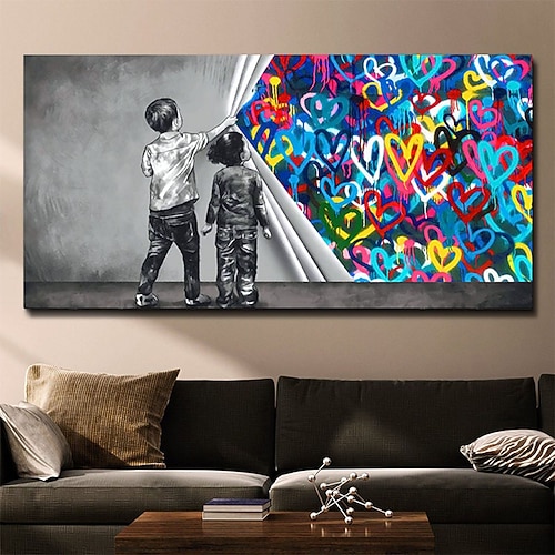 handgefertigte handgemalte Wandkunst moderne abstrakte Van Gogh Sternennacht Landschaft Heimdekoration Dekor gerollte Leinwand ohne Rahmen ungedehnt Image