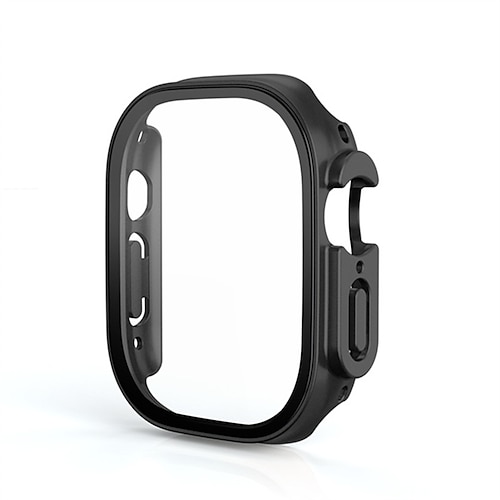 Uhrengehäuse mit Displayschutzfolie Kompatibel mit Apple Watch Ultra 49mm / Series 8 7 41mm 45mm / Series 6 5 4 SE 40mm 44mm / Series 3 2 1 38mm 42mm Stoßresistent Harter PC Beobachten Abdeckung Image