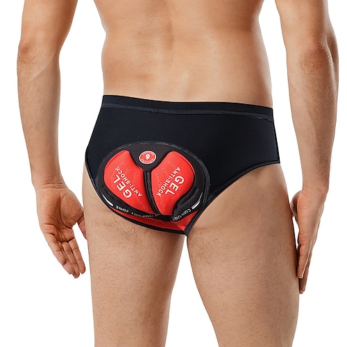 Herren Einfarbig Fahrradunterwäsche-Shorts Fahrradshorts 3D gepolsterte Shorts Fahhrad Gepolsterte Shorts / Chamois Unterteile Mountainbike MTB Straßenradsport Sport 3D-Polster Schnelltrocknend Image