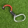 Kletterkarabiner D-Typ Karabinerhaken Hängekarabiner aus Aluminiumlegierung