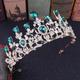 Silberne Tiara und Krone für Frauen Kristallkönigin Kronen Strass Prinzessin Diademe für Mädchen Braut Hochzeit Haarschmuck für Brautgeburtstagsfeier Abschlussball Halloween Cosplay Kostüm Weihnachten