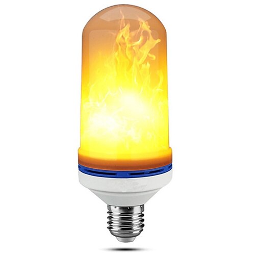 led e26 e27 mais lichter flammeneffekt led perlen smd 2835 simuliert natur feuer licht mais lampen flamme flackern weihnachtsdekoration rohs 2 stücke Image