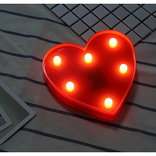 LED Nachtlicht/Nachtlampe LED Brief Lichter Zeichen 26 Buchstaben Alphabet leuchten Buchstaben Zeichen für Nachtlicht Hochzeit Geburtstagsparty batteriebetriebene Weihnachtslampe Home Bar Dekoration Image