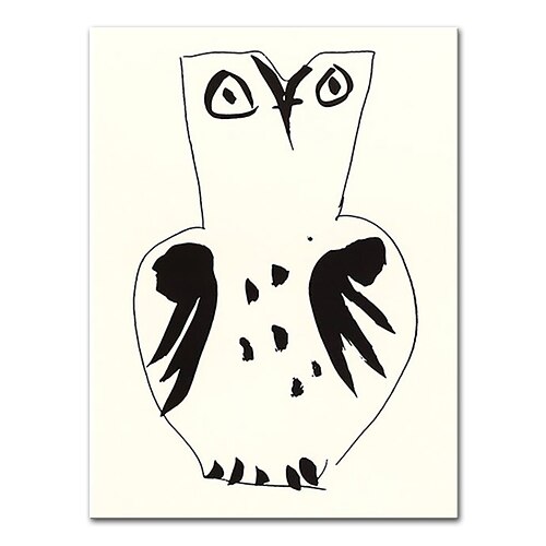 Mintura, handgefertigt, Pablo Picasso, berühmte Ölgemälde auf Leinwand, Heimdekoration, moderne Wandkunst, abstraktes Tierbild für Heimdekoration, gerolltes, rahmenloses, ungedehntes Gemälde Image