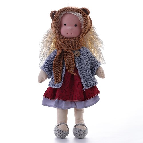 Handgemachte Waldorf-Puppe Waldorf-Puppe Festivalgeschenk Kinderfest Geschenke Weihnachtsgeschenk Image