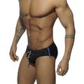 Herren Badehosen Täglich Strand Atmungsaktiv Schnelltrocknend Zip Kordelzug Elastische Taille Glatt Kurz Sport Brautkleider schlicht Sportkleidung Gelb Blau Mikro-elastisch