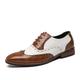 Herren Outdoor Derby-Schuhe Bullock Schuhe Abendschuhe Wingtip-Schuhe Britisch Hochzeit Party Abend PU Schnürsenkel Schwarz Braun Frühling Herbst