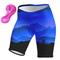 Damen Radunterhose Radhose Fahhrad Gepolsterte Shorts / Gämse Unten MTB Mountain Rennrad Sport Graphic 3D-Pad Radfahren Atmungsaktiv Schnelltrocknend Rosa Orange Spandex Bekleidung Fahrradbekleidung