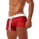 Herren Boardshorts Badeshorts Badehose Schwimmshorts Bademode Badehosen Kordelzug Elastische Taille Tasche mit Reißverschluss Feste Farbe Atmungsaktiv Schnelltrocknend Kurz Casual Täglich Strand