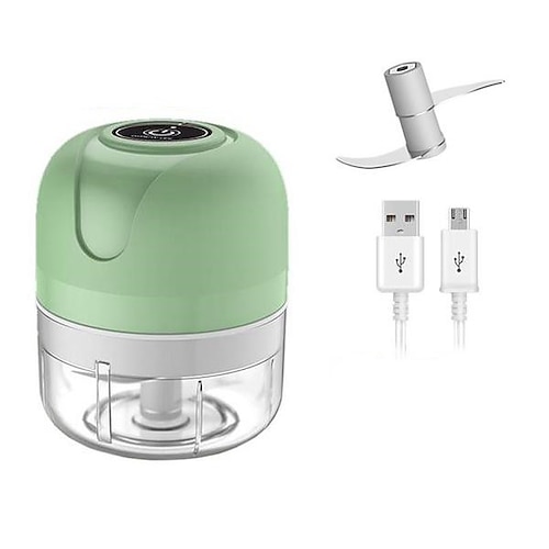 100/250 ml elektrischer Mini-USB-Knoblauchstampfer, kabellose Knoblauchmühle, Presse, Fleischwolf, Gemüse, Chili, Fleischwolf, Lebensmittelzerkleinerer, Küchenwerkzeuge Image