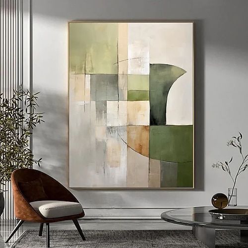 Ölgemälde, handgemalt, vertikale abstrakte Wandkunst, Dekoration, zeitgenössischer Minimalismus, abstrakt für Heimdekoration, gerollte Leinwand (kein Rahmen) Image