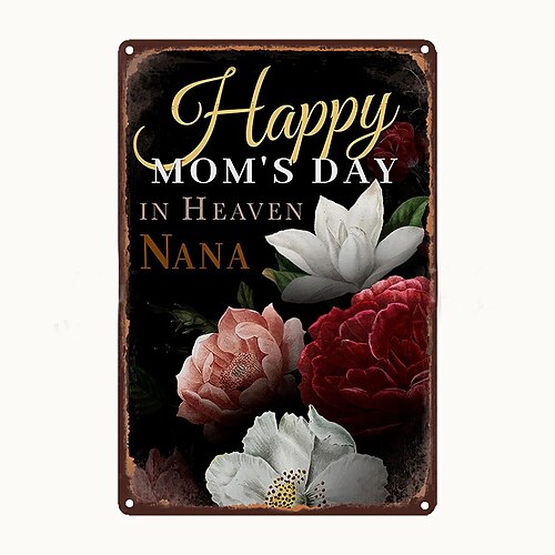 1 Stück Retro-Metall-Blechschild mit Worten, Blechschild, Vintage-Küchenschilder, Wanddekoration, Malerei, Wandbehang für Heimdekoration, Wandkunst, Metall-Blechschild, 20 x 30 cm/8'' x 12'' Image